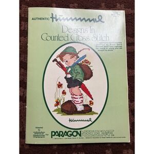 Vintage Hummel‎ Designs Counted Cross Stitch Pattern Book Paragon Needlecraft